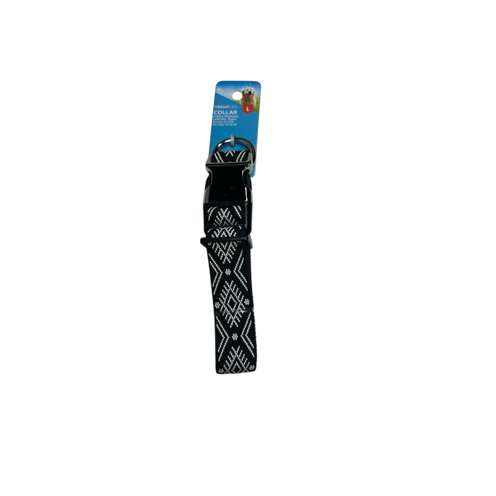 VIBRANT LIFE dog collar SIZE LARGE neck size‎ 15-26 in 50-90 lb adjustable